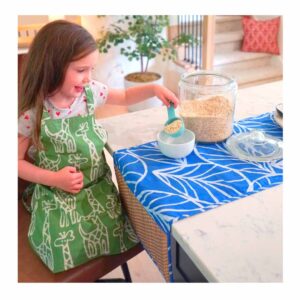 Apron Kids: Giraffe - Olive-Organic