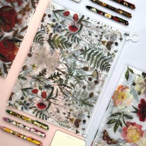 Zip Folder - Flowers and Greens