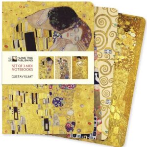 Gustav Klimt Set of 3 Midi Notesbooks