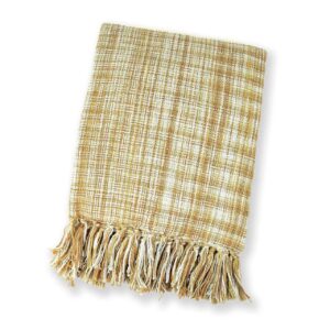 Saffron Yarn-Dyed Throw