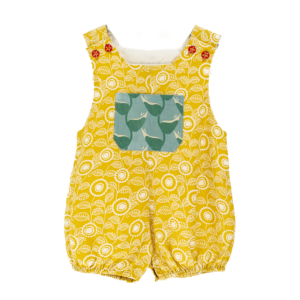 NEW | Cotton Romper | Chartreuse: 12 mos