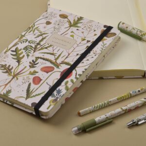 Hardcover Journal A5 - Greens and Flowers