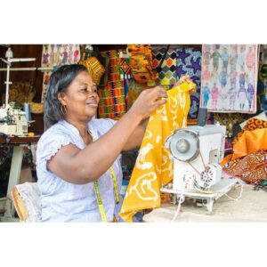 Apron Reversible: Chickens - Gold-Organic