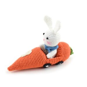 Crocheted Racer Bunny #9