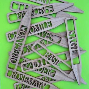 Herb Garden Markers - Includes Free Display Box