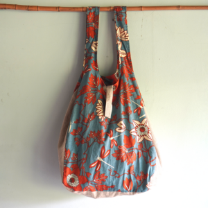 Shopping Bag | Deluxe Linen Blue Spice