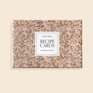 Recipe Cards: 50 - 4x6 floral cards