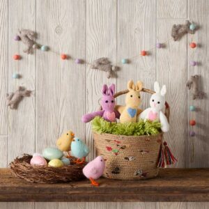 Hopping Bunny Felt Garland