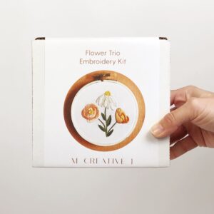 Flower Trio Embroidery Kit